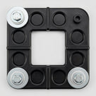 4-Way HDPE and Steel Mat Connector Set with Bolts and Washers (view 2)