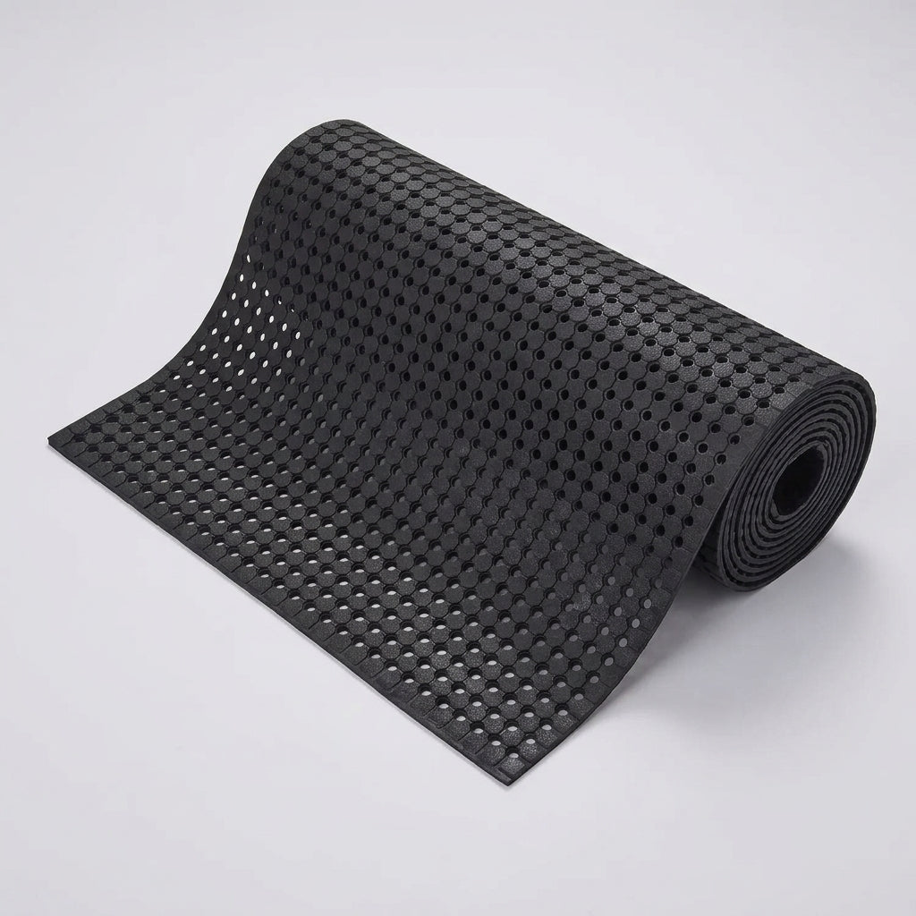 Anti-Fatigue Drainage Workplace Runner Mat - 1m Wide, 10mm Thick (view 2)