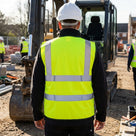 High Visibility Zipped Safety Vest – BS EN20471 Class 2 Compliant
