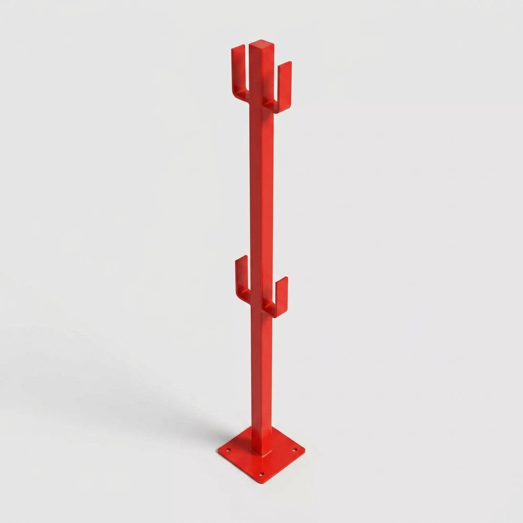 Steel Stairwell Safety Handrail Post - Temporary Edge Protection (view 2)