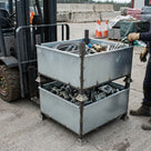 Steel Fitting Bin with 1.5 Tonne Load Capacity - Stackable Storage