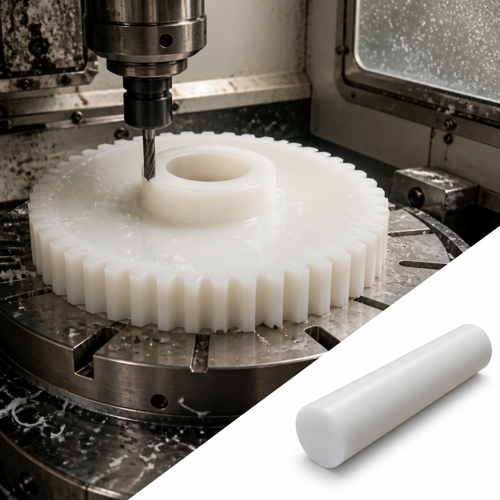 Acetal Natural Rod 90mm dia for Seals & Gears 90mm to 250mm diameter - UK Engineering Plastics