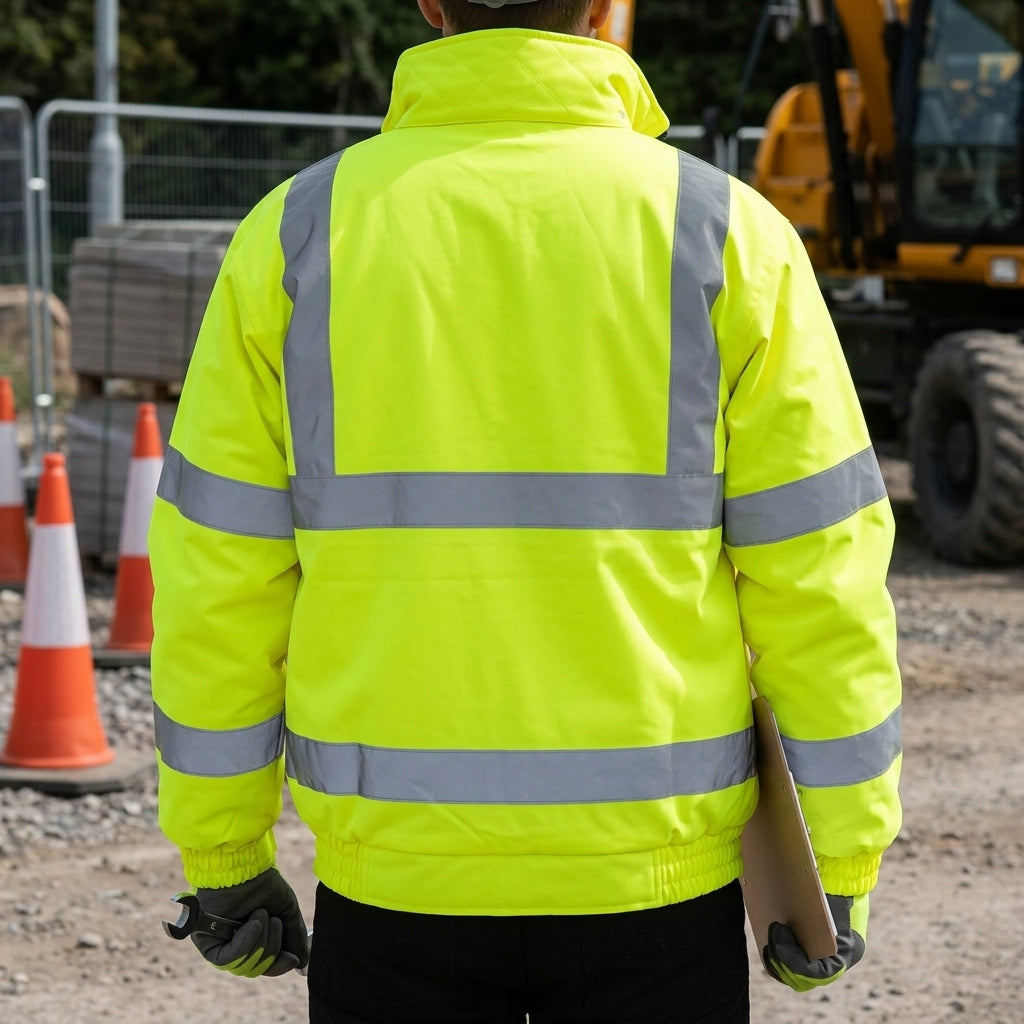 High Visibility Bomber Jacket - BS EN20471 Class 3 Polyester