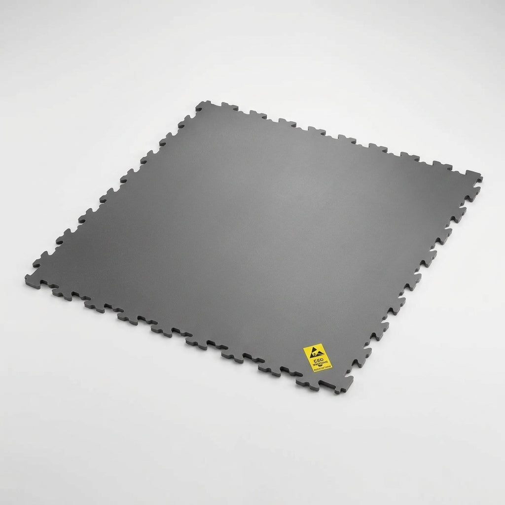 ESD Interlocking Industrial Flooring Tiles - Anti-Static Protection (view 2)
