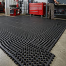 Modular Open Top Anti-Fatigue Matting - Interlocking Rubber Tiles