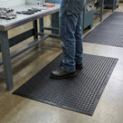 Anti-Fatigue Mat with Bubble Surface for Workstations