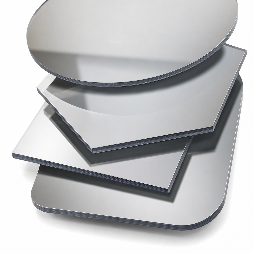 Cast Acrylic Mirror Sheet Silver 3mm to 6mm thick for Decorative panels & mirrors - Acrylic Mirror Sheet in use