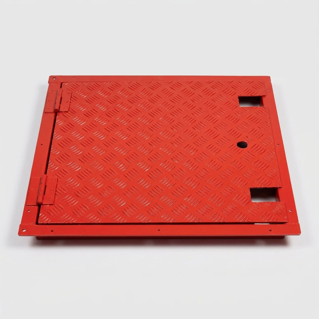 Steel Scaffold Ladder Access Trap Door with Mesh Panel (view 2)