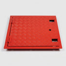 Steel Scaffold Ladder Access Trap Door with Mesh Panel (view 2)