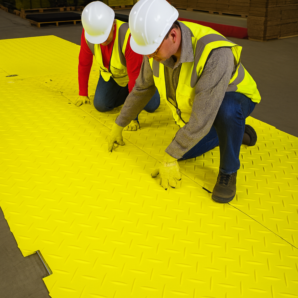Heavy Duty Access Mat – Recycled HDPE, Non-Slip, 36kg