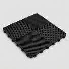 Interlocking Ribbed Modular Floor Tile – Recycled Polypropylene (view 2)