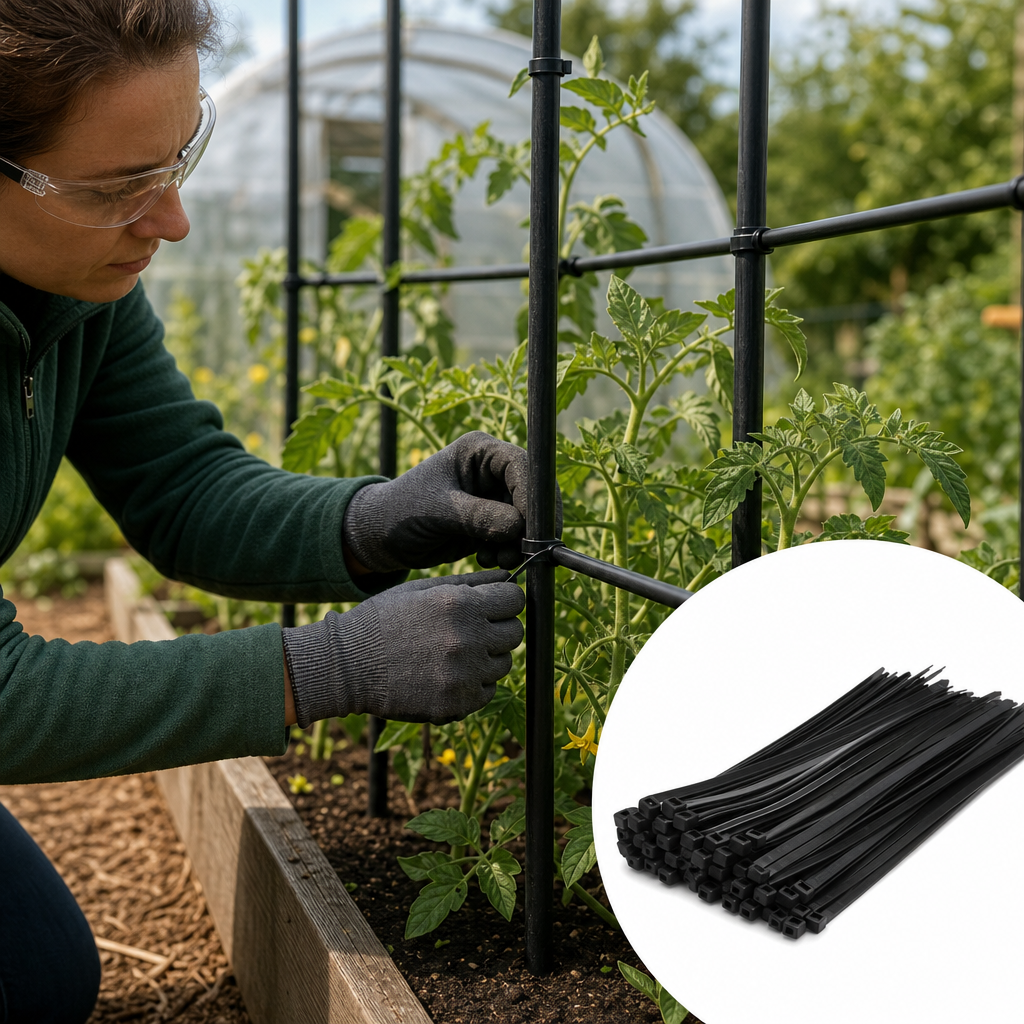 Nylon Black Cable Ties for Outdoor camping & gardening - UK Engineering Plastics