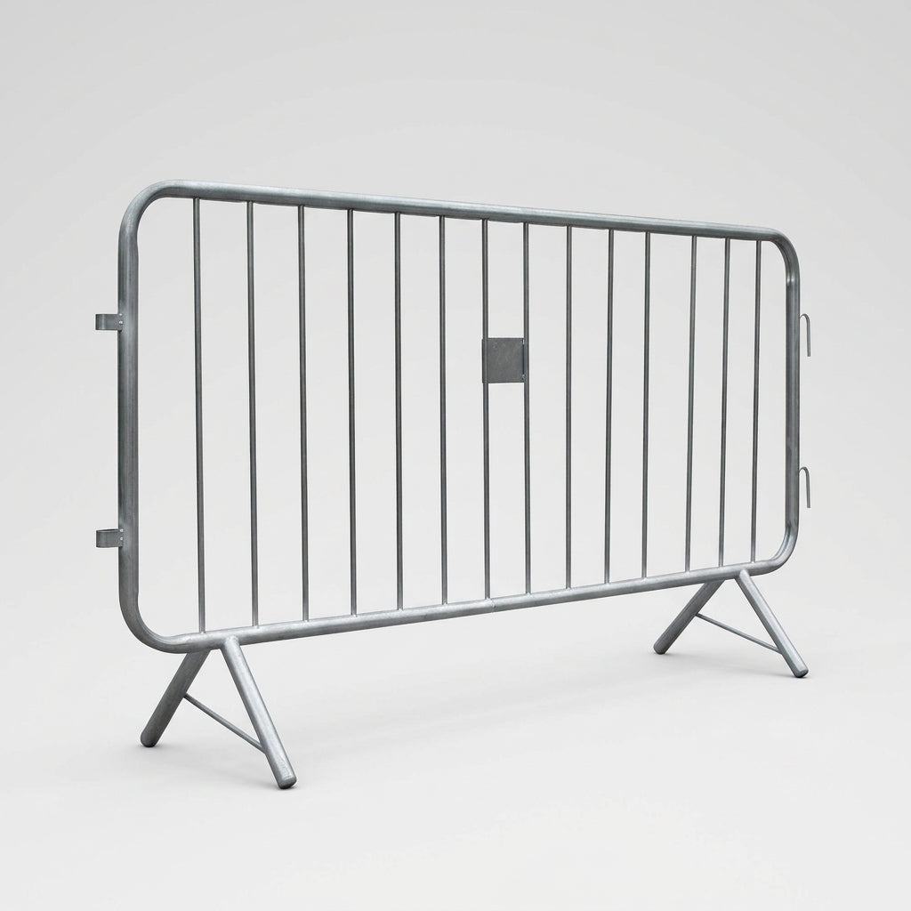 Steel Crowd Control Barrier with Fixed or Loose Leg Design (view 2)
