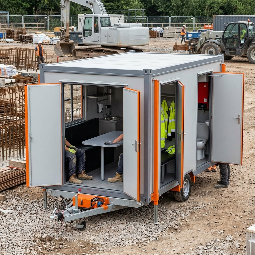 Towable Welfare Unit with Canteen, Drying Room and Sanitation Suite