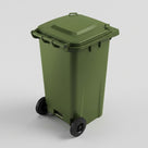 Two-Wheeled Domestic Wheelie Bin – Heavy Duty Polyethylene, 240L (view 2)