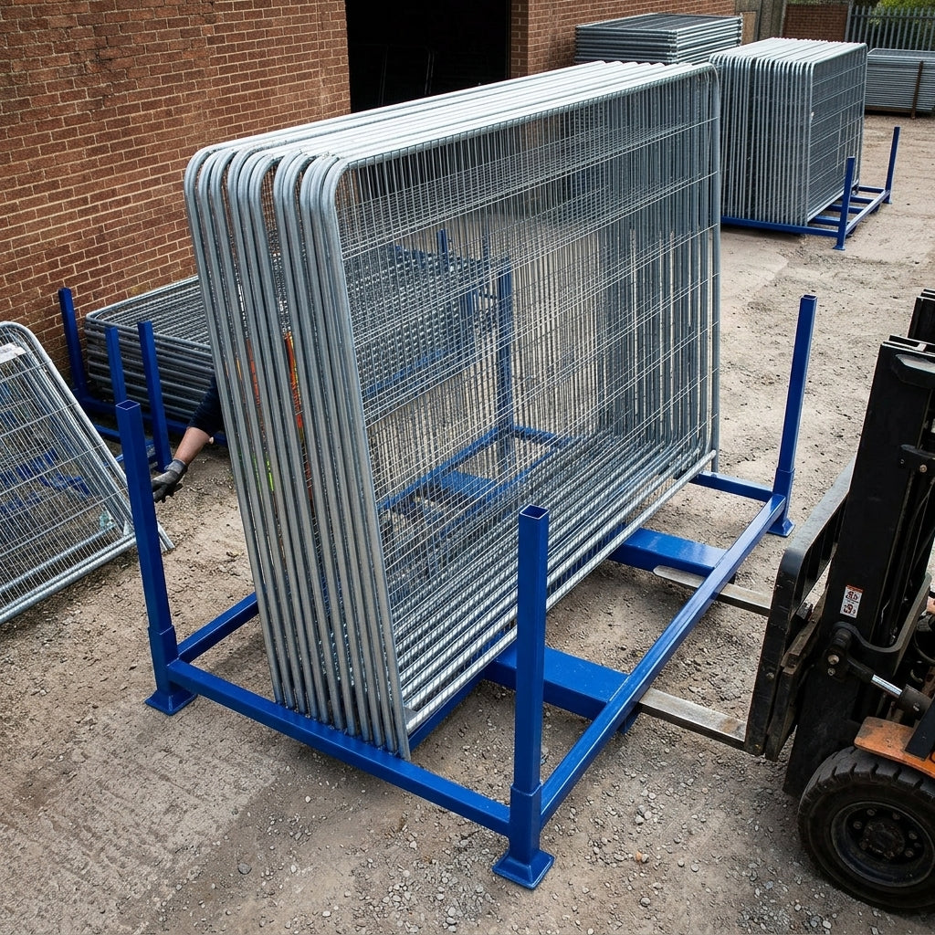 Heavy Duty Fence Panel Stillage with Forklift Guides