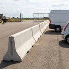 Tall Concrete Road Barrier with Interlocking Design