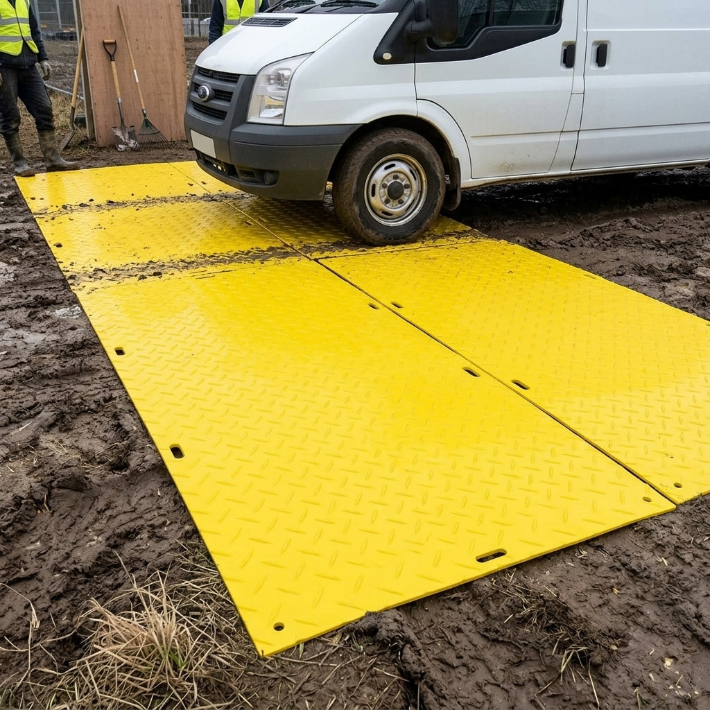 Heavy Duty Access Mat with High Visibility and Non-Slip Surface