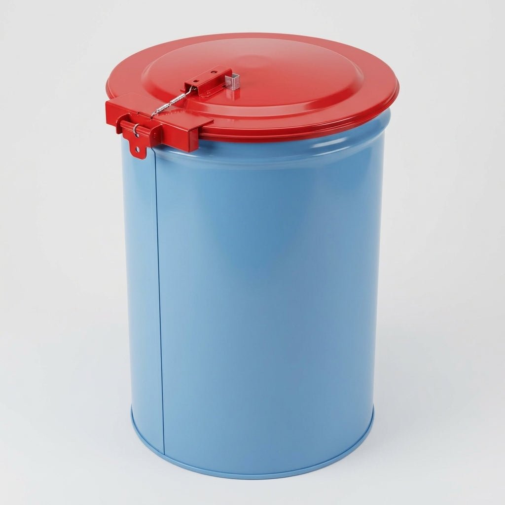 Self-Closing Steel Drum Safety Cover with Fusible Link (view 2)