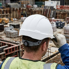 Vented Safety Helmet with Slip Ratchet Adjustment