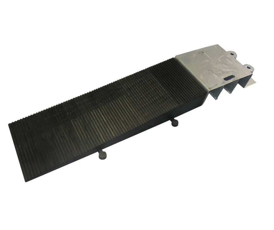 Rubber Wedge Steel Bridge Ramp - 1200 x 400 x 155mm