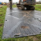 Double Sided Temporary Ground Protection Mat – Recycled Polyethylene
