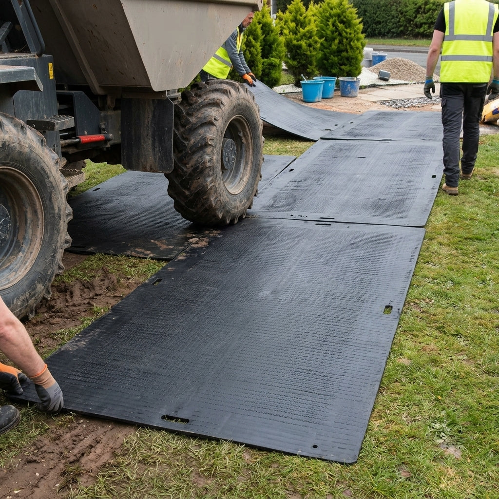 Ground Protection Sheet Recycled Plastic 2.4m x 1.22m
