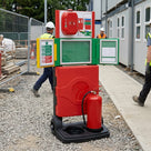Mobile Fire Safety Station with Modular Options for Site Use