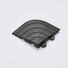 Corner Edge for Interlocking Anti-Fatigue Mat System - Ribbed Rubber (view 2)