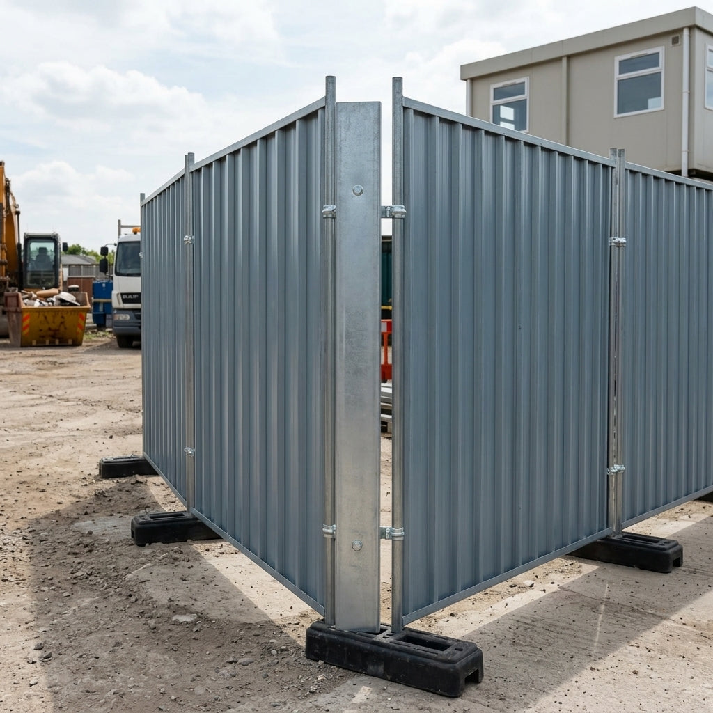 Steel Hoarding Panel Infill for Site Fencing Systems