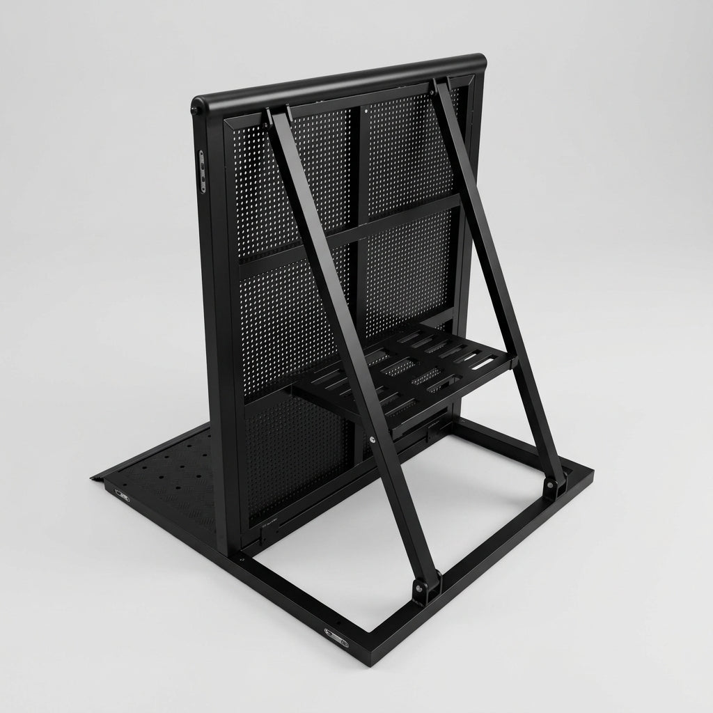 Front of Stage Aluminium Crowd Barrier - 1m Section (view 2)