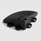 Modular Rib Tile Corner Ramp Edge Black or Charcoal (view 2)