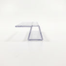 Vertical fin seal profile for 10-12mm glass - 14mm channel with soft side fin in 10-25mm widths