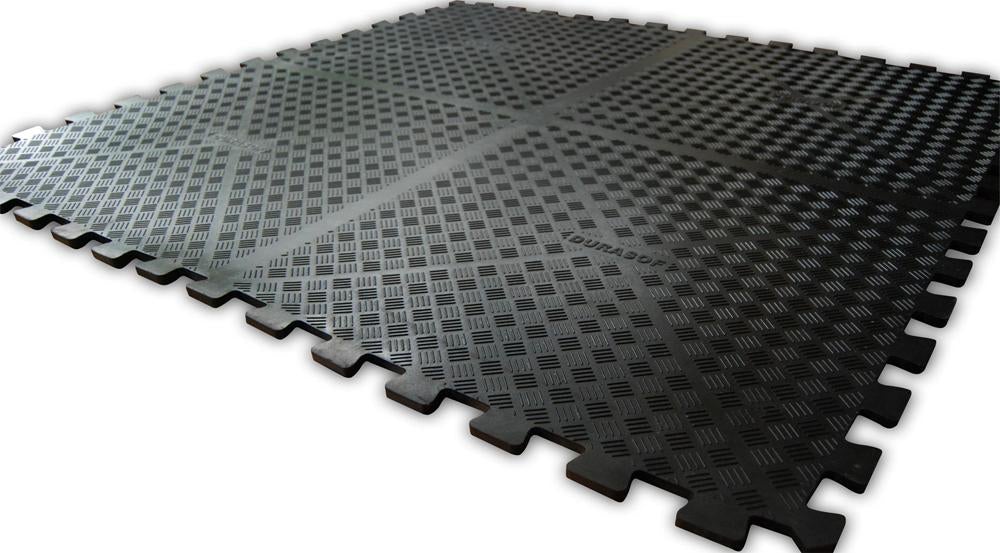 Dark Slate Gray Solid Rubber Interlocking Freeweights Mats