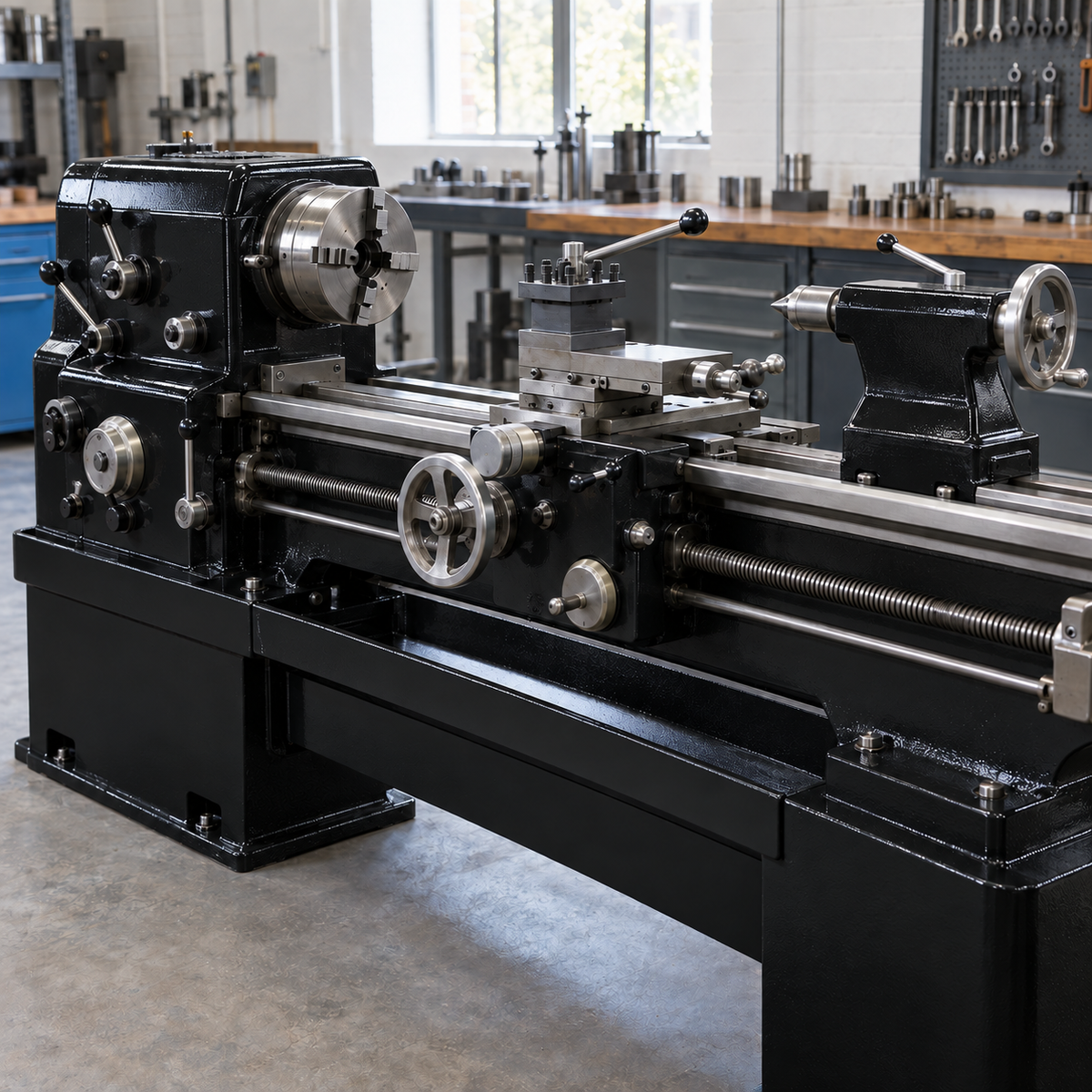 Black illustrative application: Industrial Machinery Enamel – Durable Gloss Metal Paint