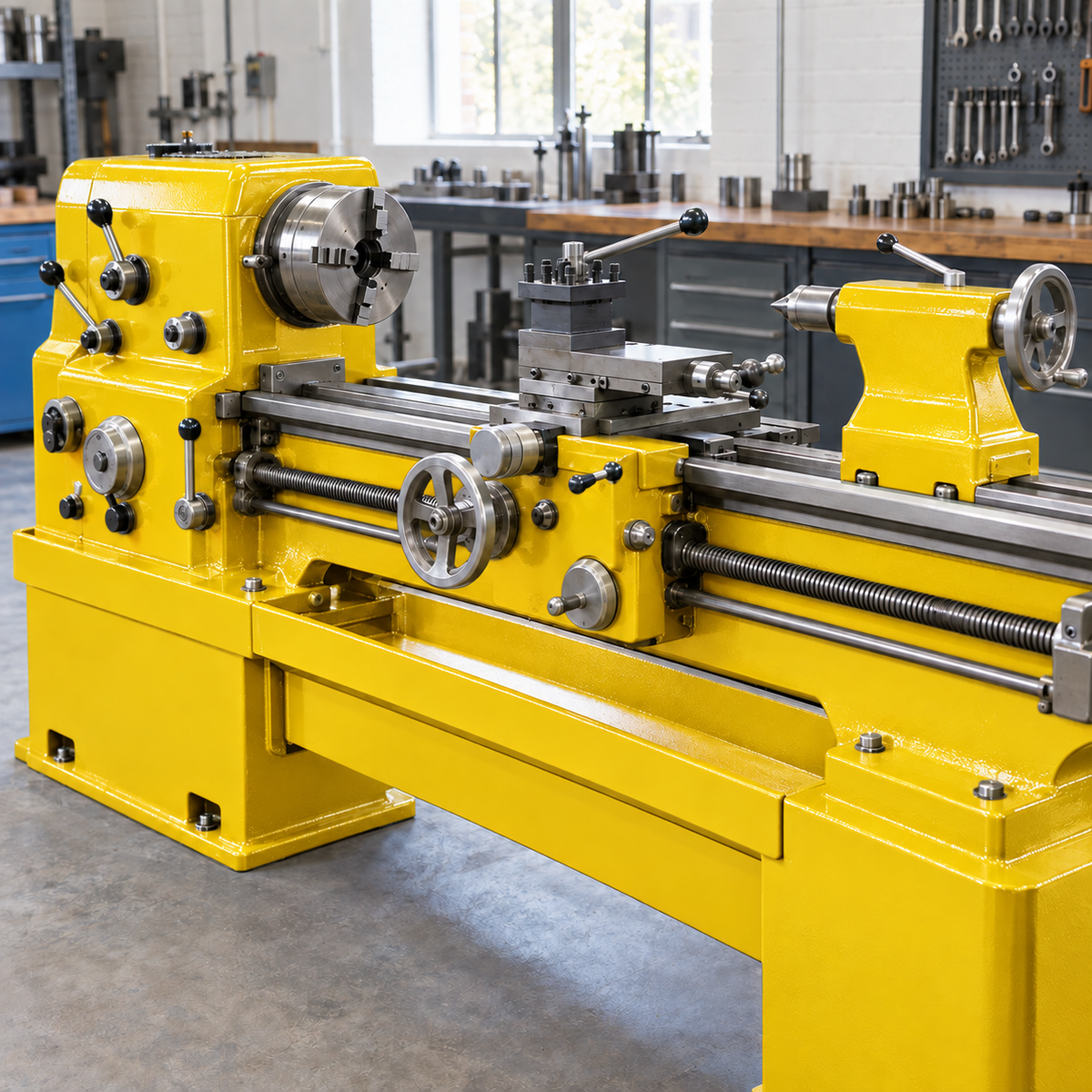 Bright Yellow illustrative application: Industrial Machinery Enamel – Durable Gloss Metal Paint