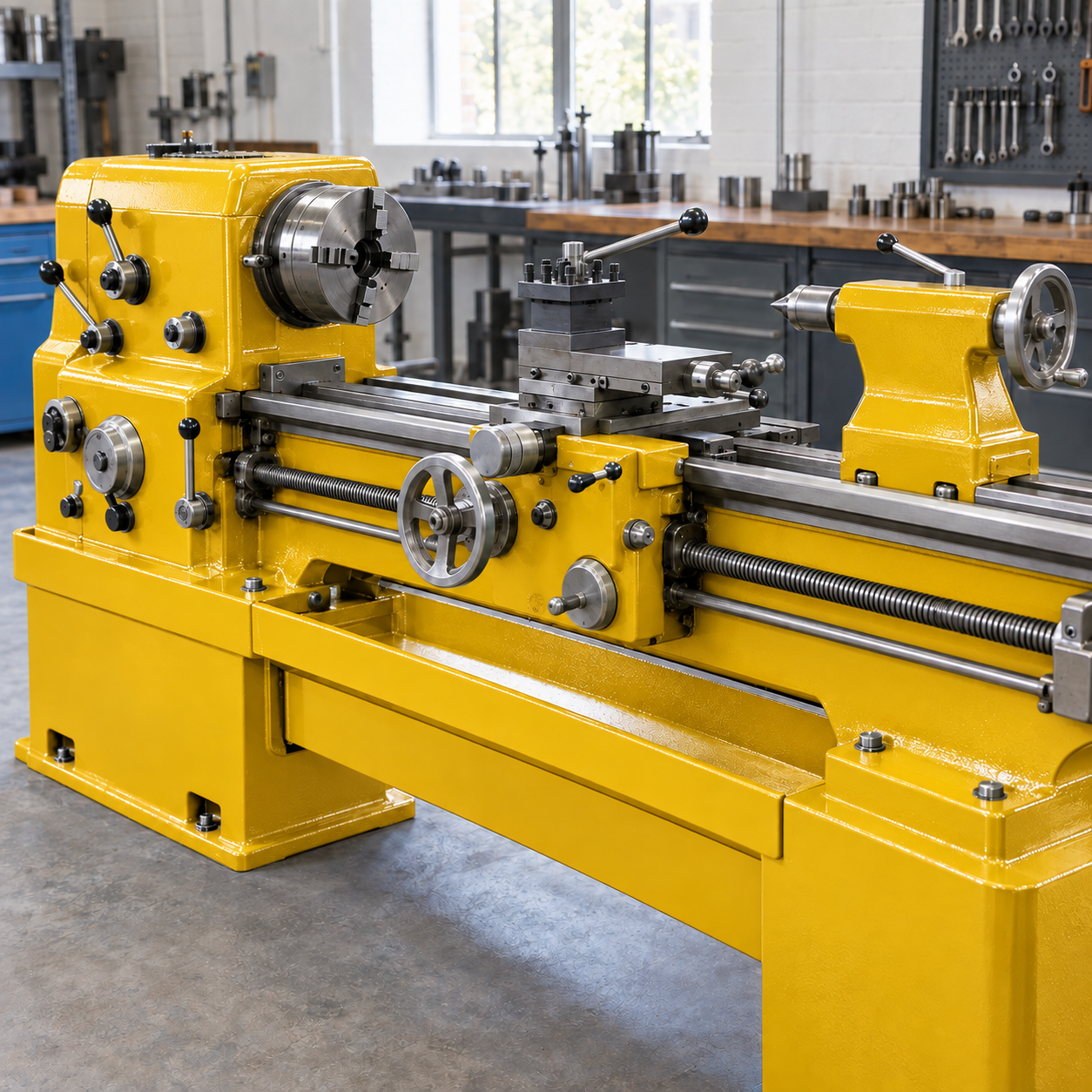Construction Yellow illustrative application: Industrial Machinery Enamel – Durable Gloss Metal Paint