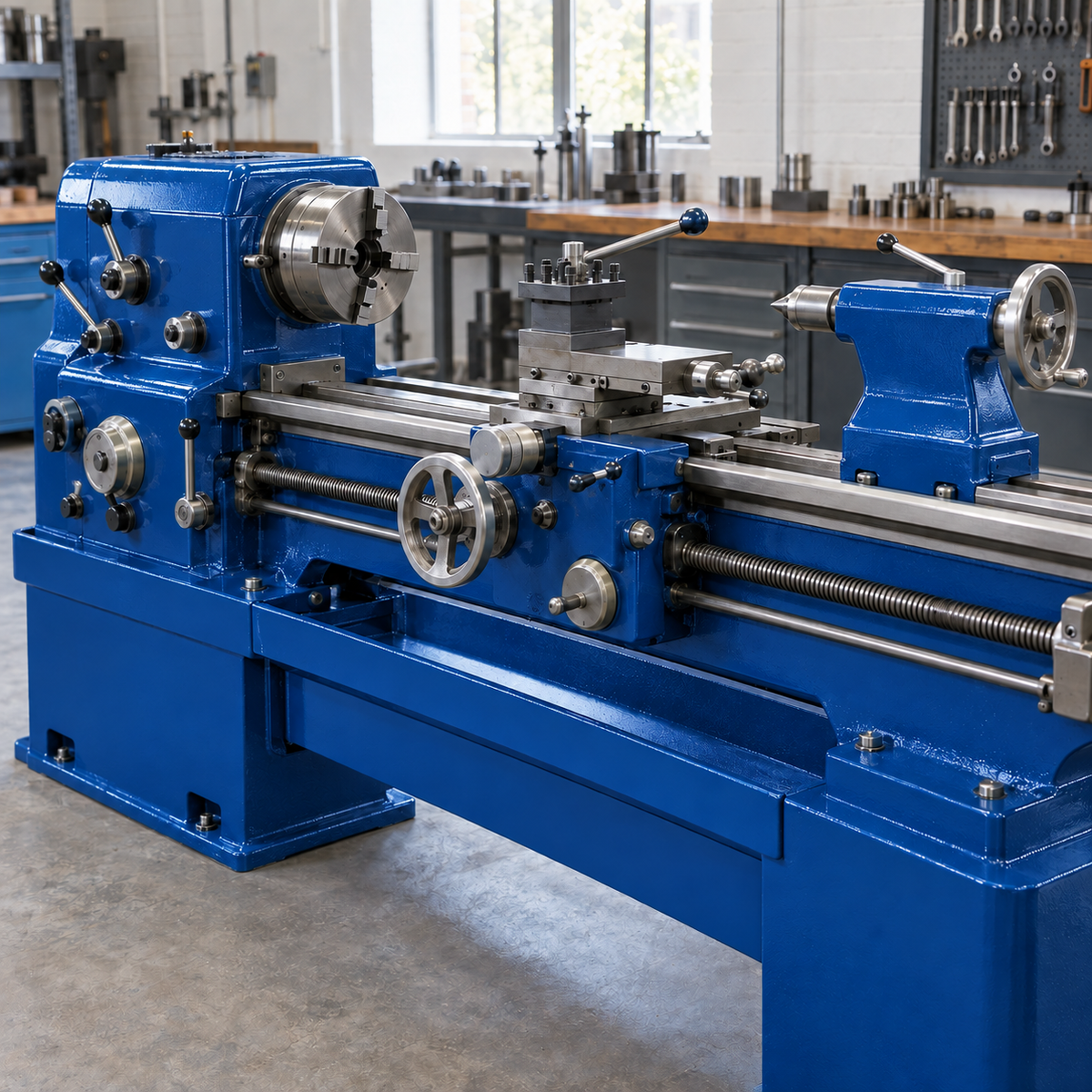 Mid Blue illustrative application: Industrial Machinery Enamel – Durable Gloss Metal Paint