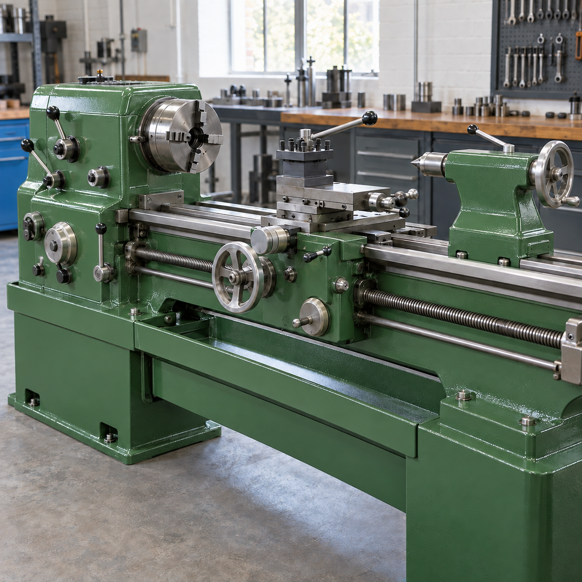 Mid Green illustrative application: Industrial Machinery Enamel – Durable Gloss Metal Paint
