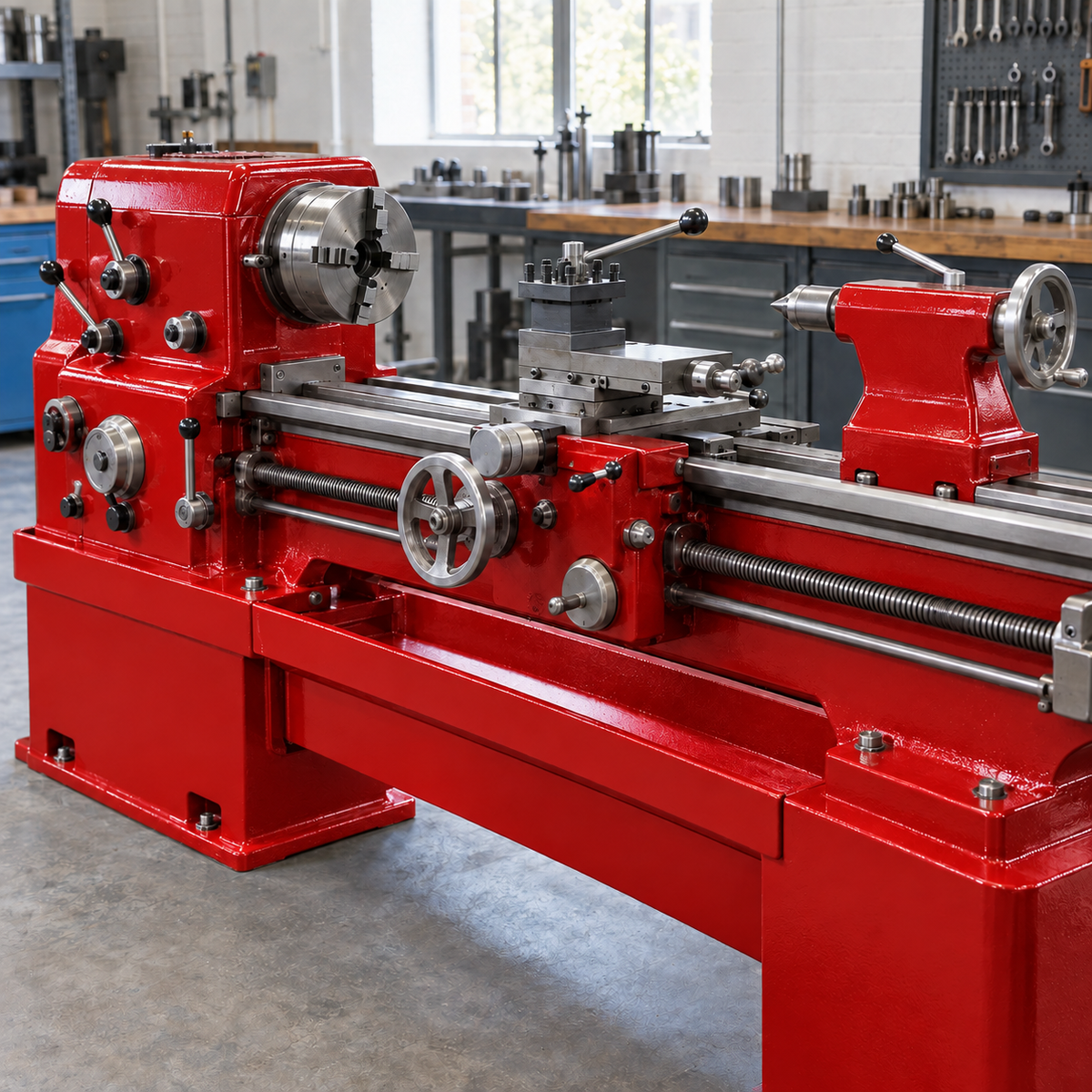 Postal Red illustrative application: Industrial Machinery Enamel – Durable Gloss Metal Paint