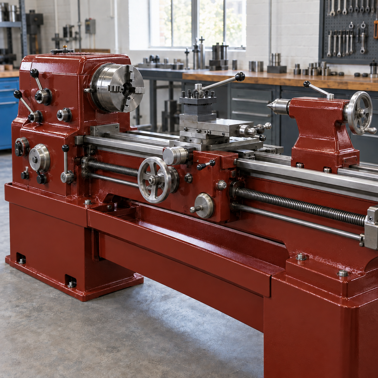 Rustic Red illustrative application: Industrial Machinery Enamel – Durable Gloss Metal Paint