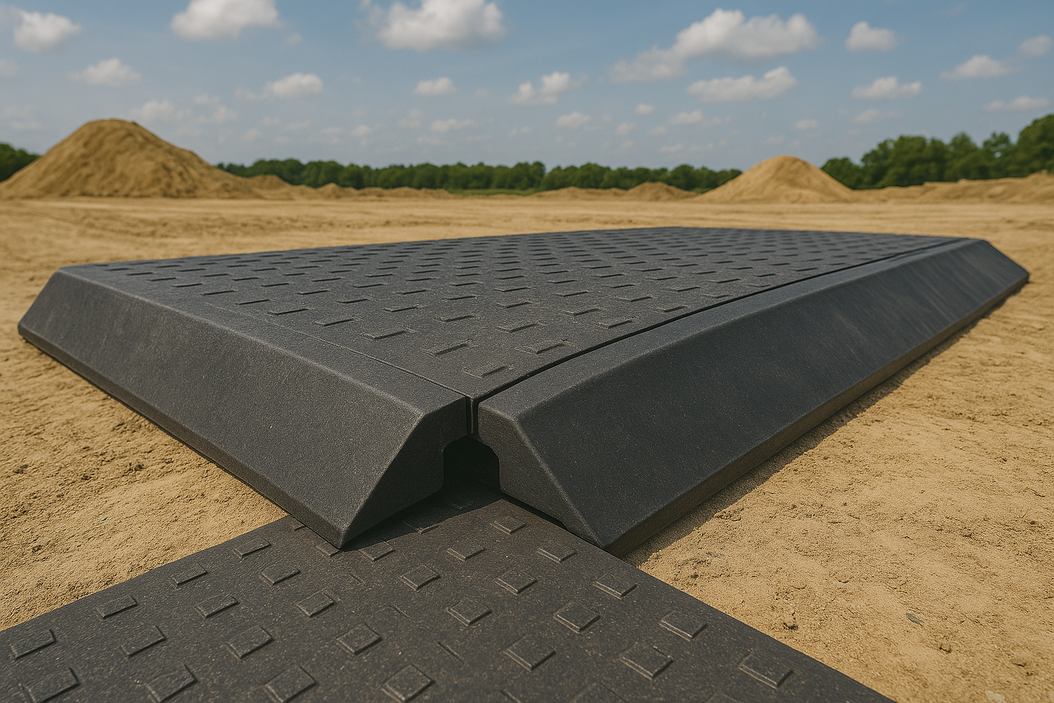 Dark Slate Gray EcoTread MaxMatting Pro Grade High-Performance Ground Mat 10-Tonne Load, UV & Frost Resistant Eco-Friendly Flooring