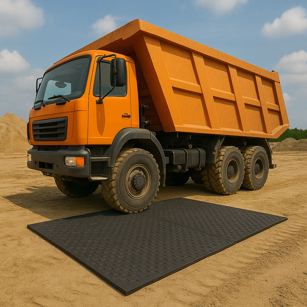 Chocolate EcoTread MaxMatting Pro Grade High-Performance Ground Mat 10-Tonne Load, UV & Frost Resistant Eco-Friendly Flooring