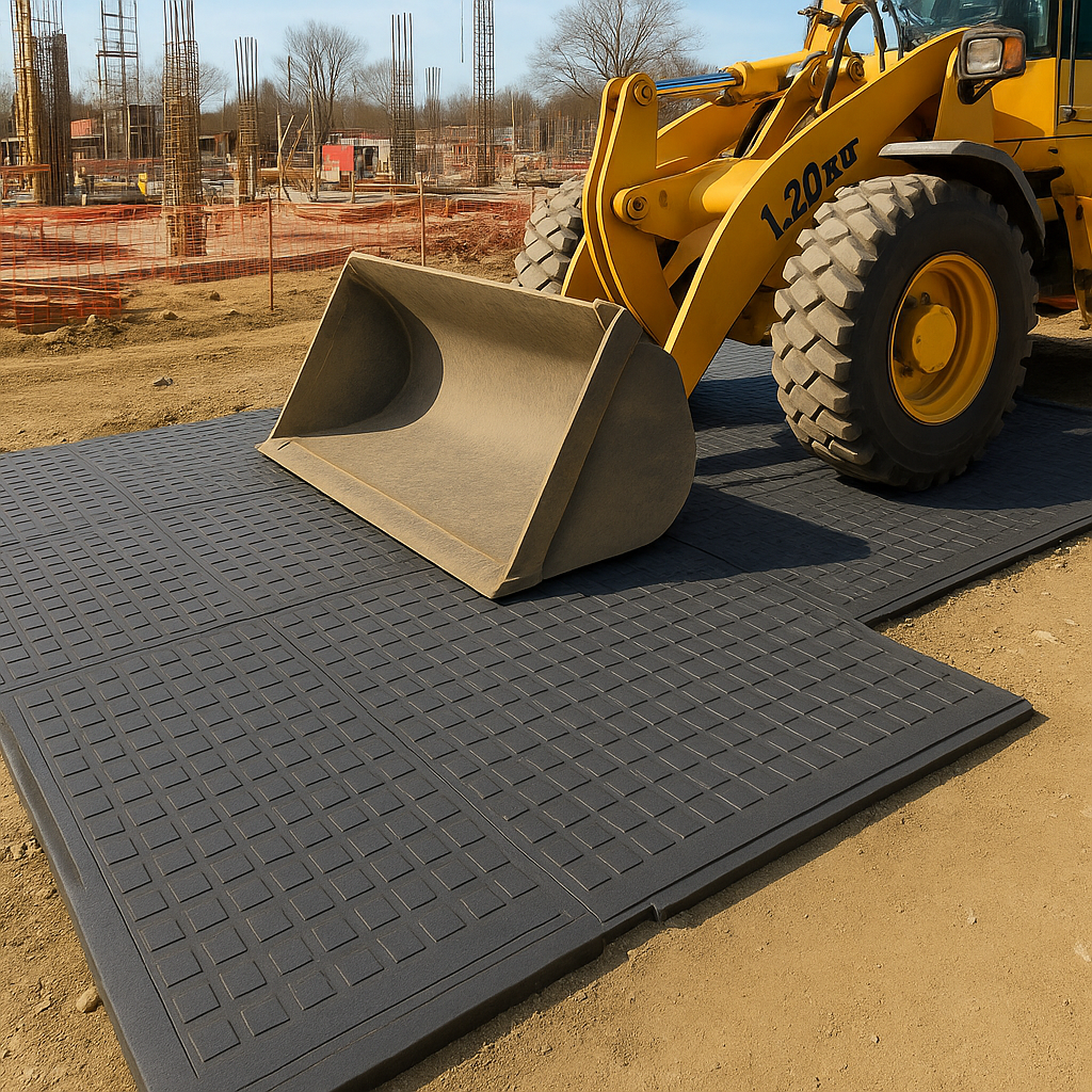 Dark Slate Gray EcoTread MaxMatting Pro Grade High-Performance Ground Mat 10-Tonne Load, UV & Frost Resistant Eco-Friendly Flooring