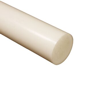 Nylon 6.6 Natural Plastic Rod - 4mm To 45mm Thick - UK Engineering Plastics