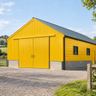 Construction Yellow illustrative application: Oil-Based Barn & Shed Paint – Exterior Wood & Metal Gloss