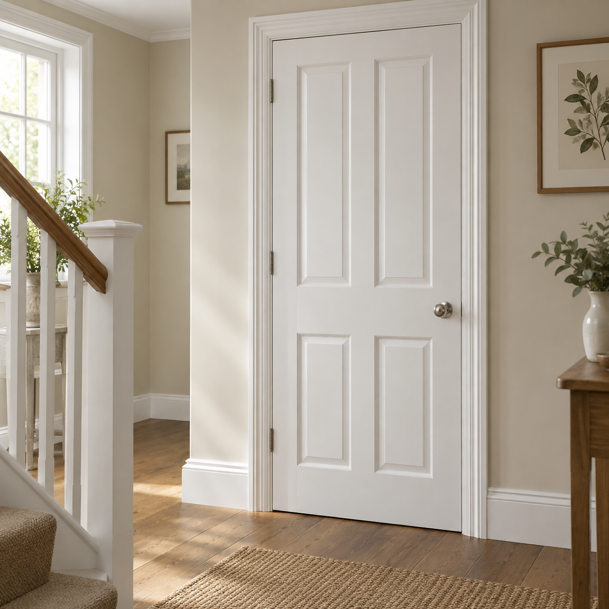Illustrative application scene: Oil-Based Satinwood Paint for Doors, Skirting & Trim