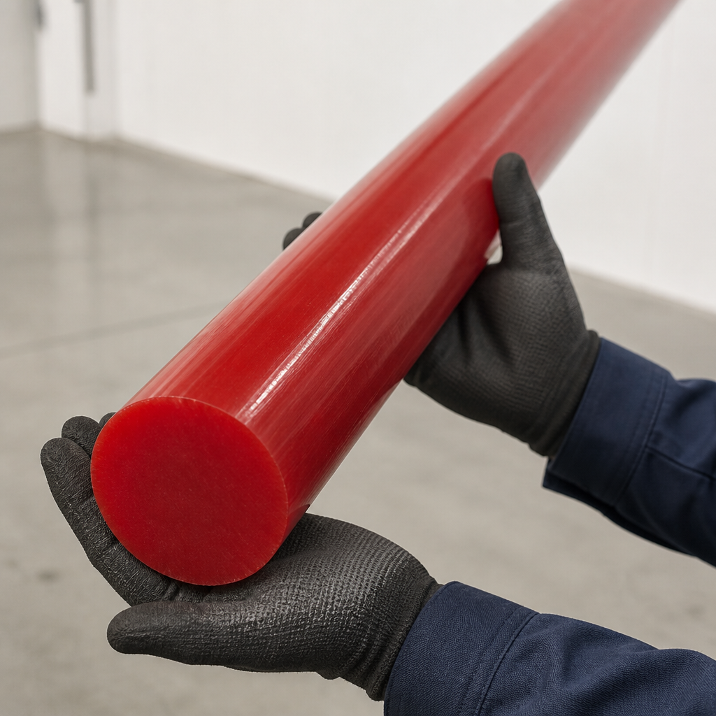 Polyurethane Red Rod 90 Shore