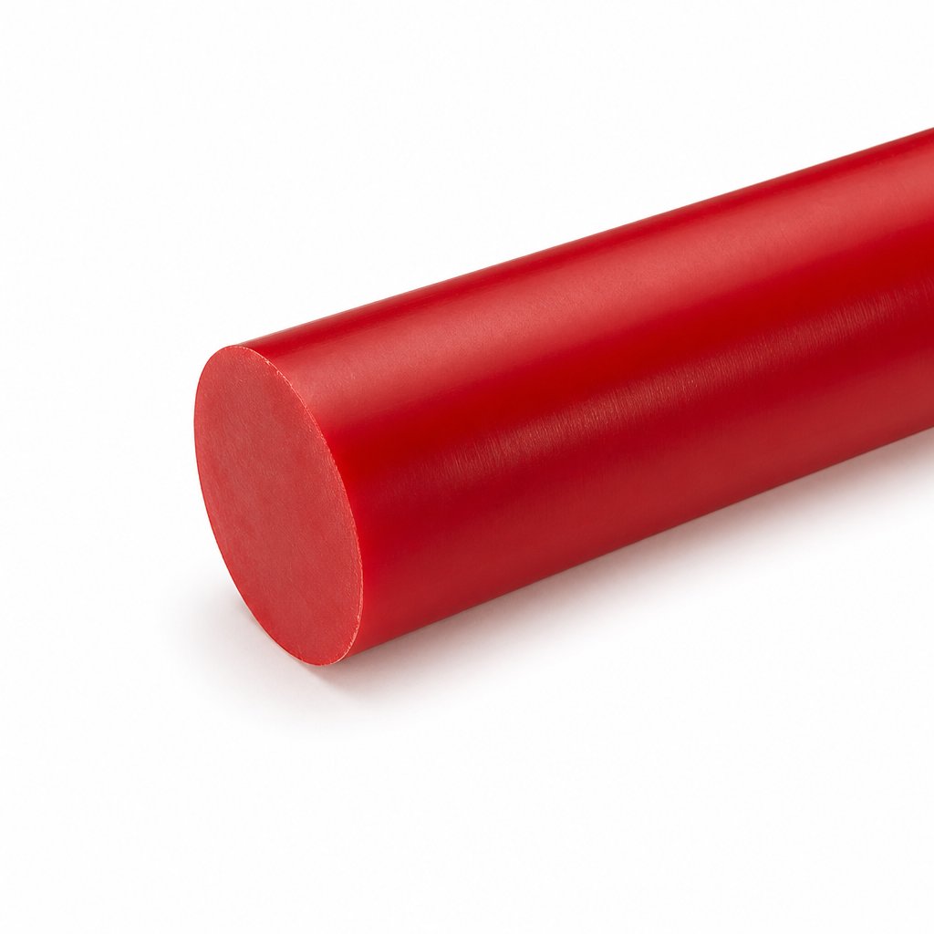 Polyurethane Red Rod 90A Shore