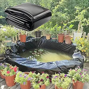 Slate Gray Heavy Duty LDPE Pond Liner Extra Thick 0.35mm With  25Year Guarantee